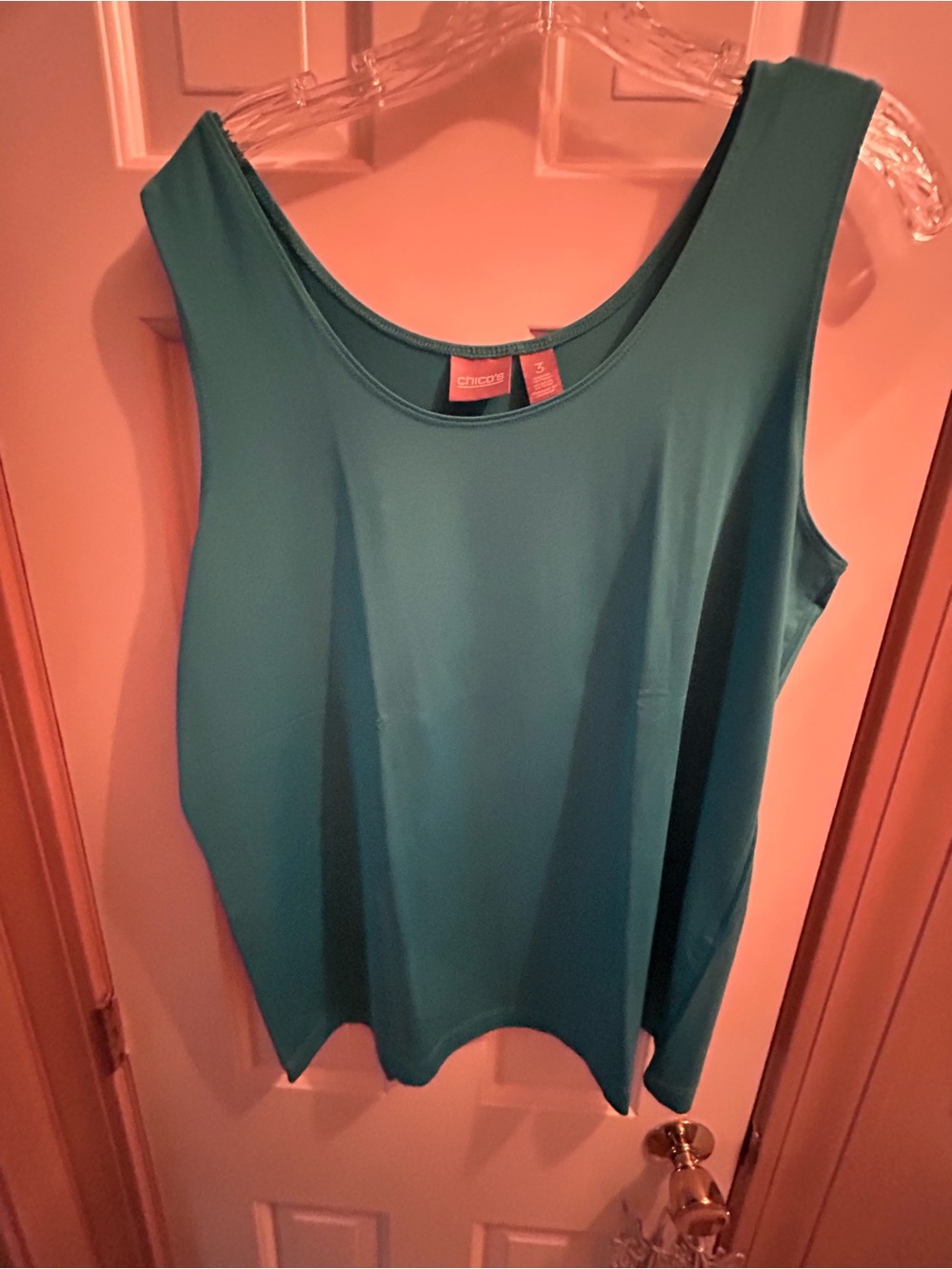 Chico's Teal Scoop Neck Tank